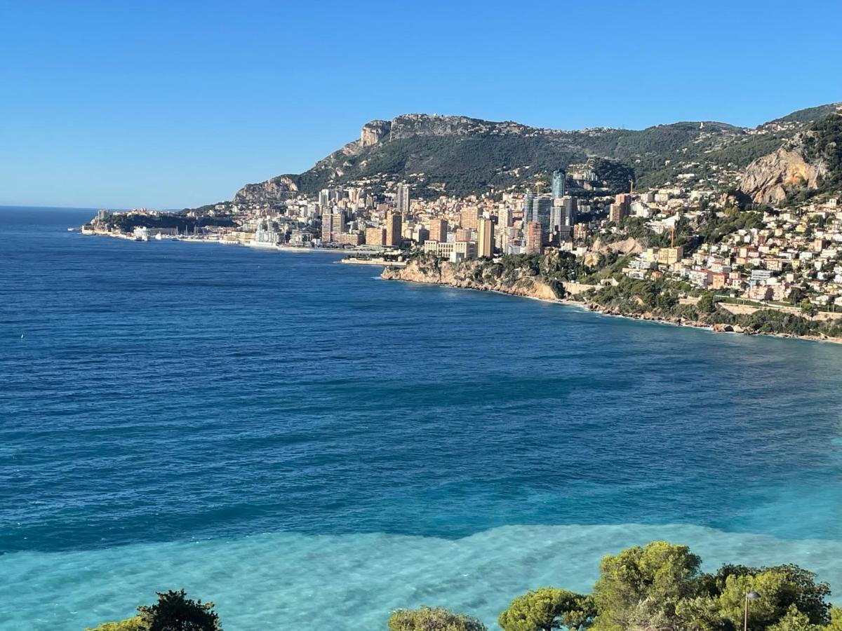 Aux Portes De Monaco Superbe T3 Vue Mer Рокбрюн-Кап-Мартин Екстериор снимка